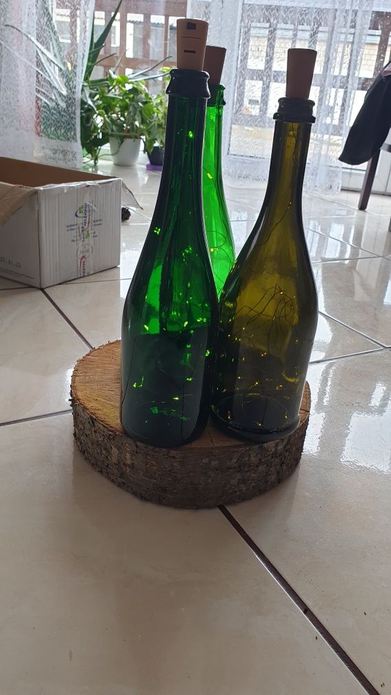 Butelki ze światełkami 11 sztuk