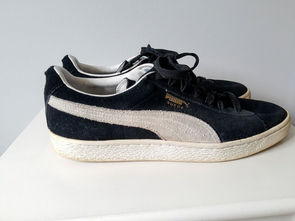 Sportowe czarne skórzane męskie buty PUMA Suede  r. 44 sneakersy