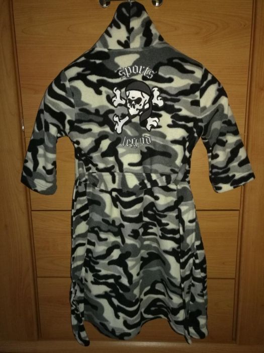 Szlafrok LEGEND GHETTO roz.100 polarowy, moro, STREET SPORTS dziecięcy