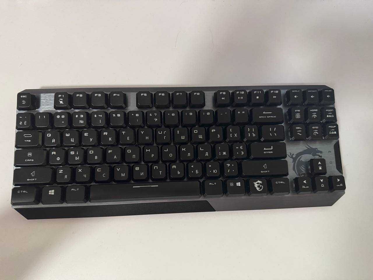 Супер цена 940 ГРН! Клавиатура MSI Vigor GK50 Low Profile TKL