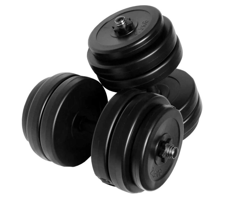 Збірні гантелі 2х16 кг зі з’єднувачем – штанга – доставка по Україні