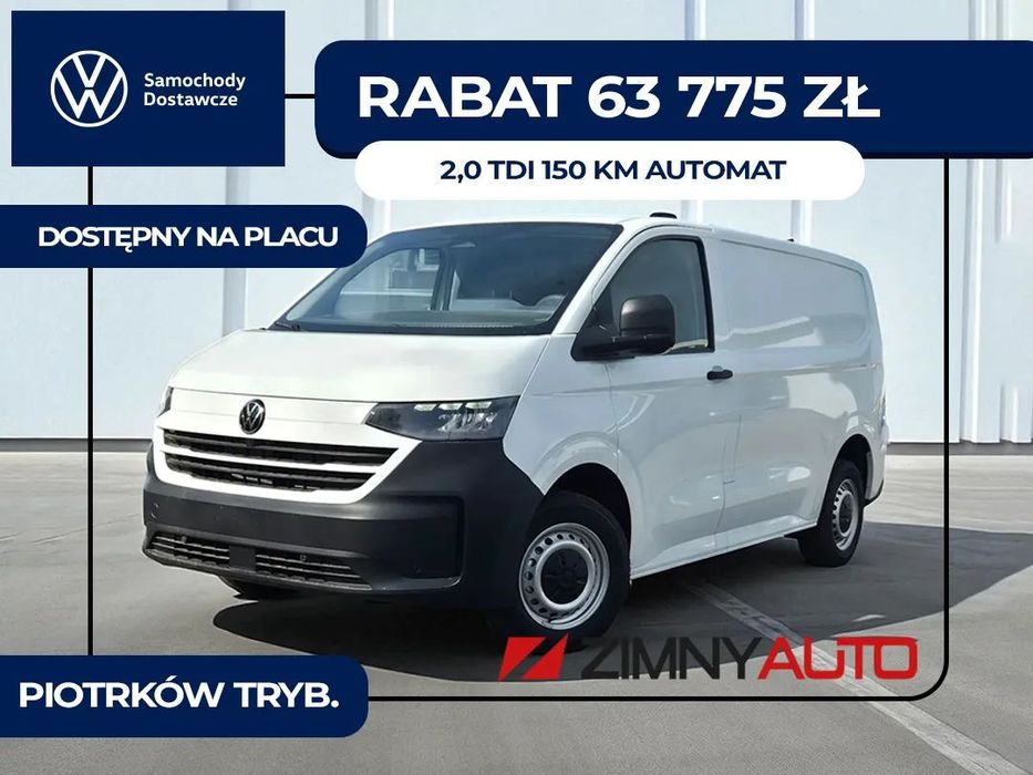 Volkswagen Transporter Furgon T7 silnik: 2,0 l TDI 150 KM Automatyczna skrzynia Dostępny!!!