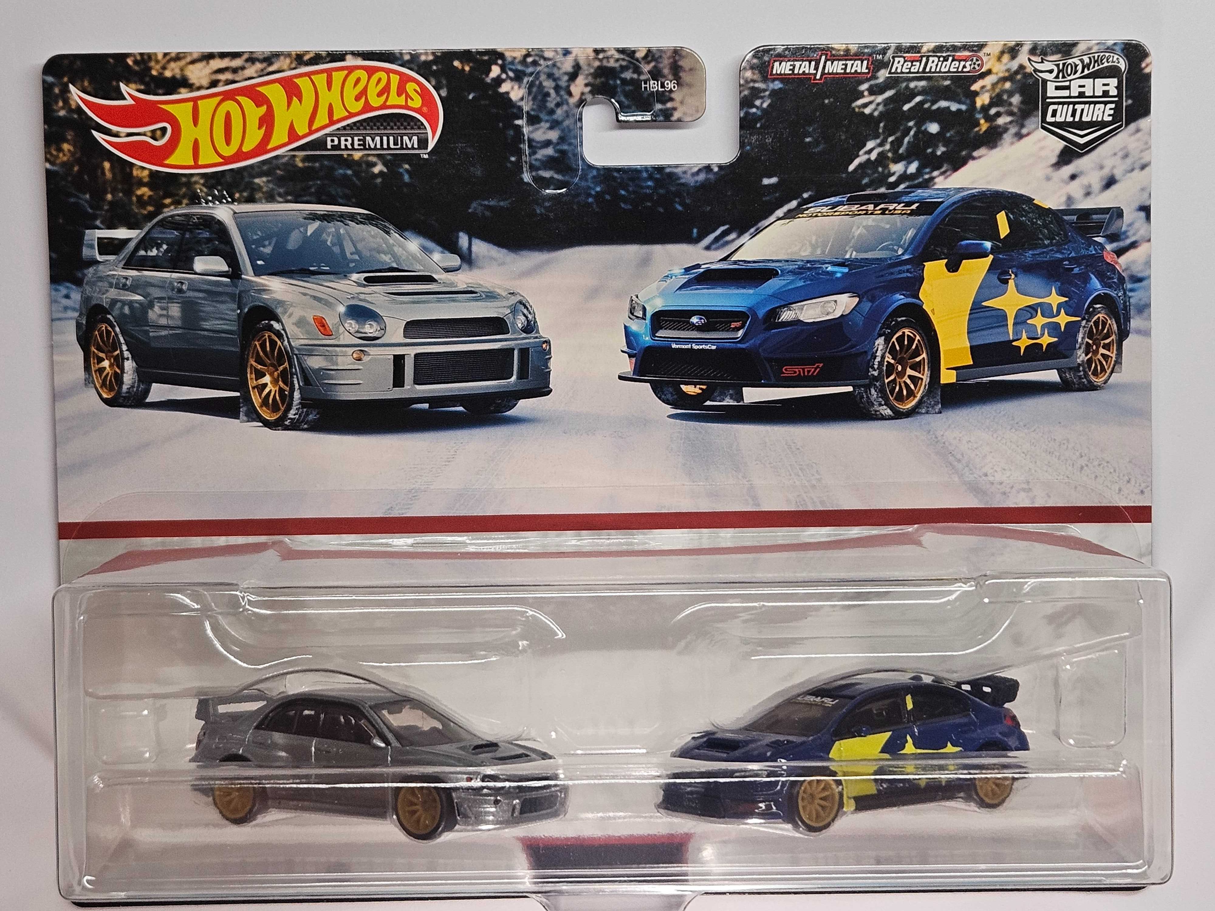 Hot Wheels Premium Subaru Impreza 2 pack