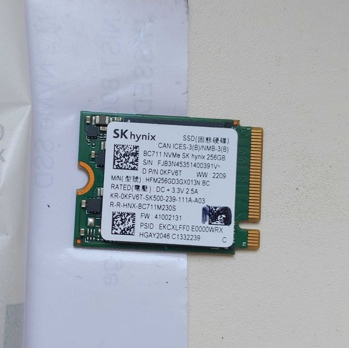 SSD nvme 2230 256GB Hynix BC711