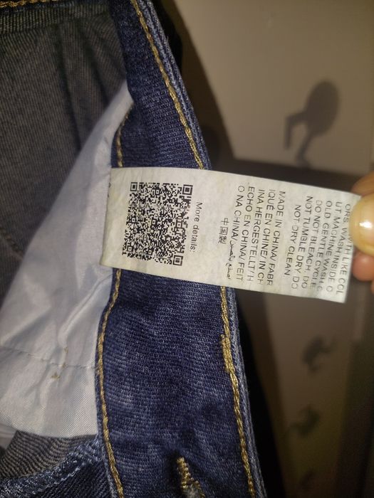 Spodnie jeansowe buggy szeroką nogawka M