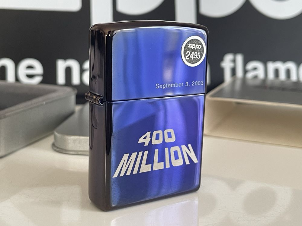 Zapalniczka Zippo 2003 September 3. 400 Million, NOWA
