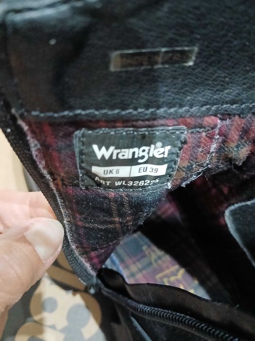 Botki kozaki czarne Wrangler rozm 39 wkł.25cm.idealne