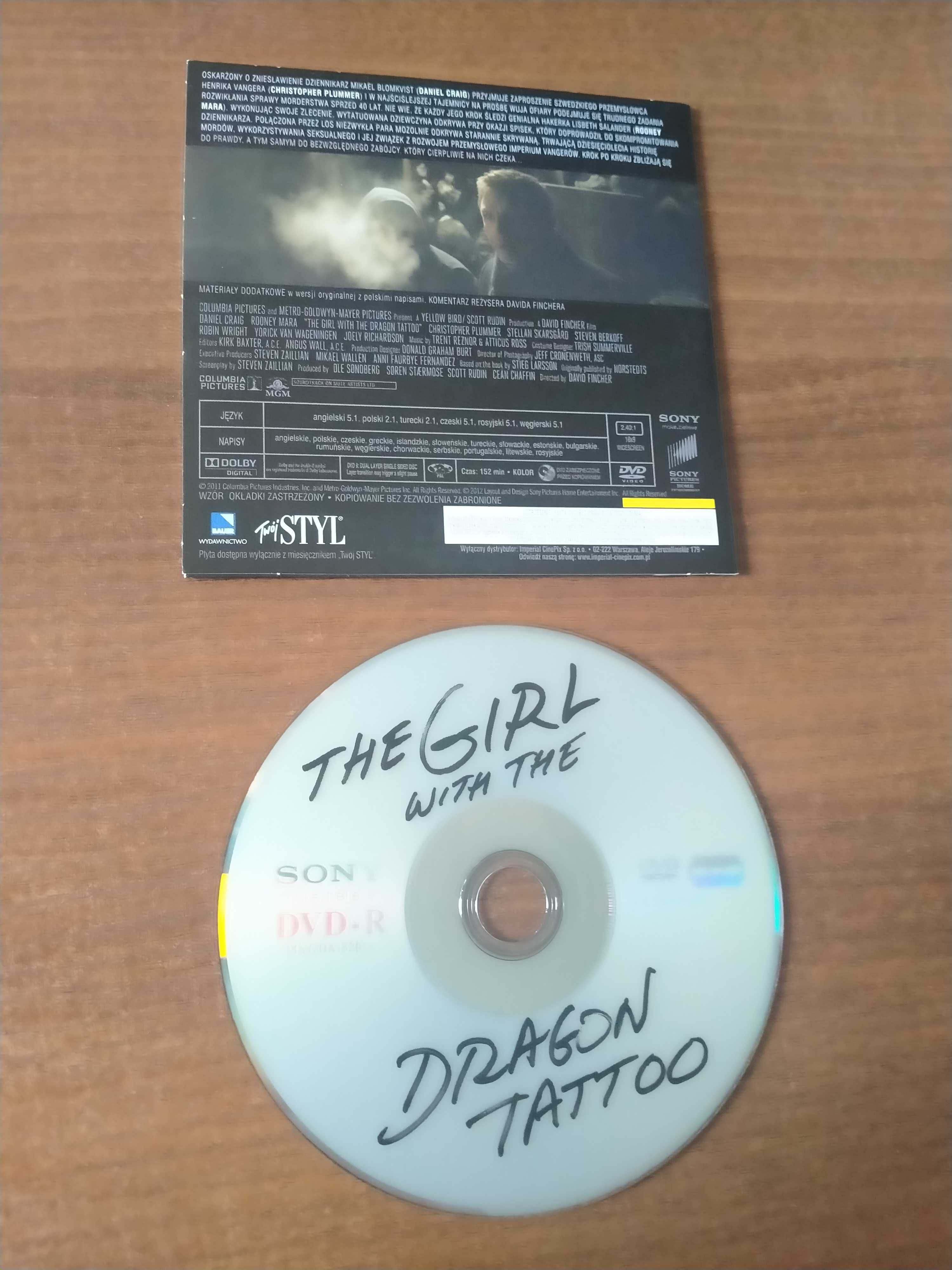 Dziewczyna z tatuażem FILM na DVD polski lektor, napisy polskie