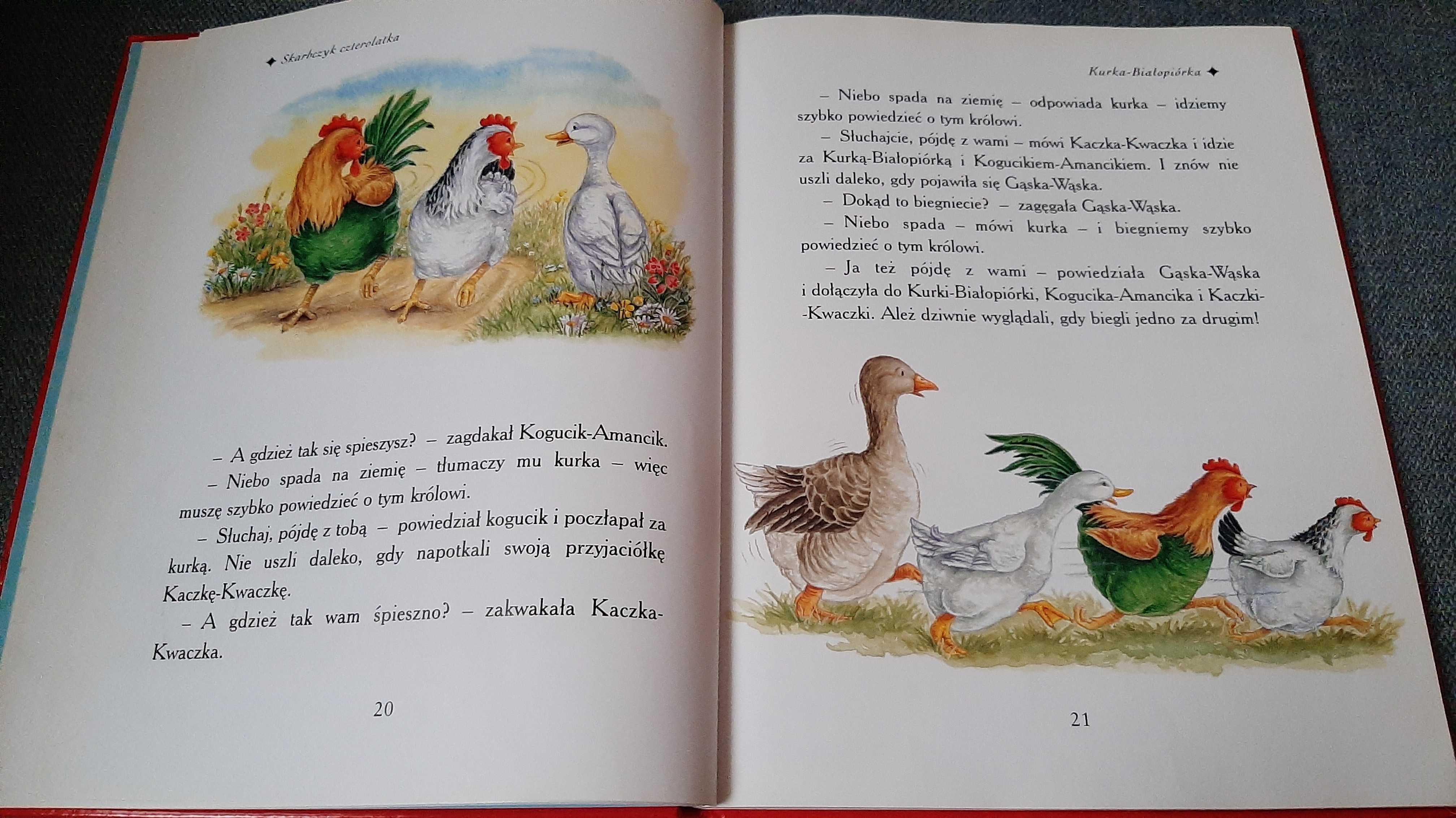 Skarbczyk czterolatka bajki baśnie rymowanki piękne ilustracje