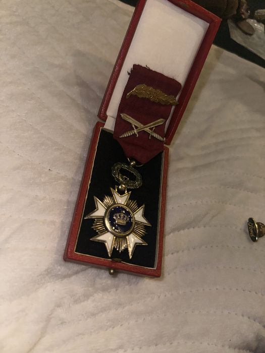 Belgia Krzyż Orderu Korony Medal Order Odznaczenie