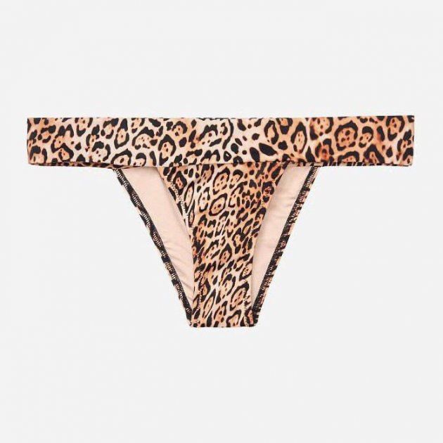 Купальник Victoria's Secret Bandeau Leopard print 36С/80С/плавки М