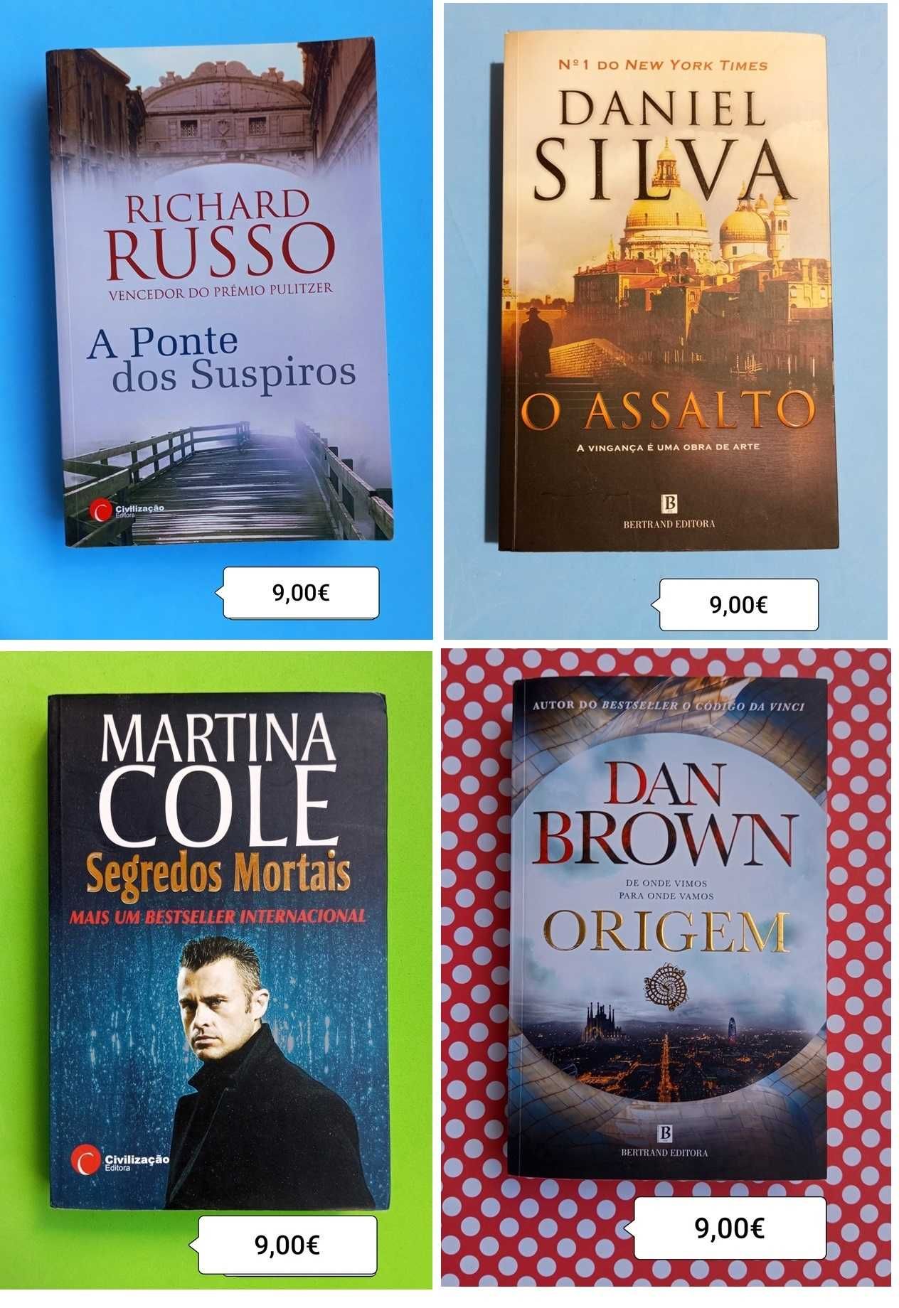 diversos thrillers, portes incluídos