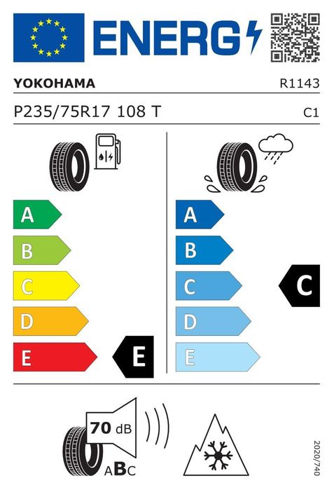 Opony całoroczna Yokohama GEOLANDAR A/T G015 235/75R17 108 T 3PMSF