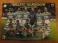 Celtic Glasgow 2001/ Elber (Bayern)+Kłos (Polska) - plakat Piłka Nożna