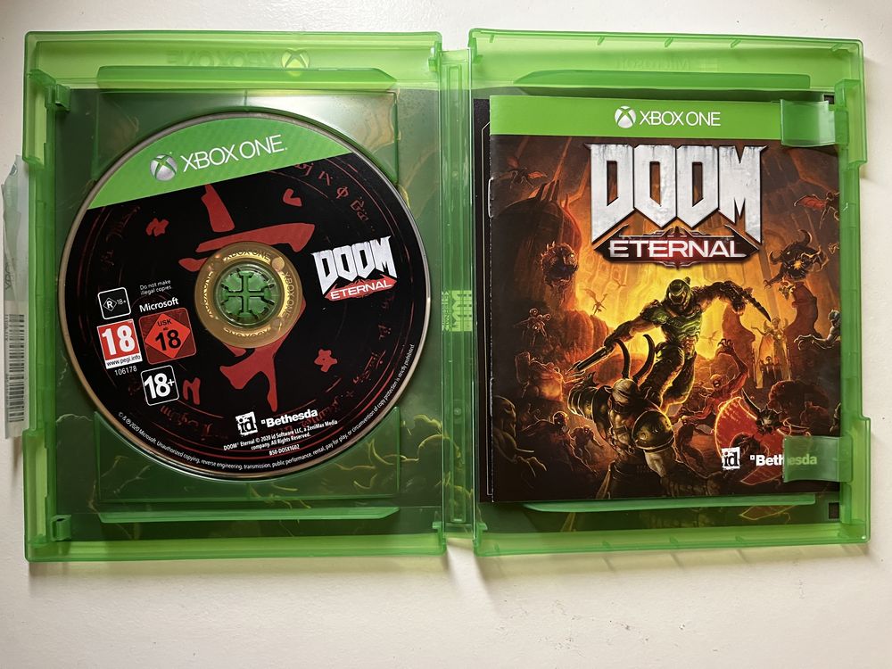 Doom Eternal Xbox series X Xbox one plyta