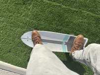 Surf skate Miller azul e branco