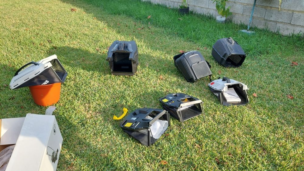 7 cestos de maquinas de cortar relva Novos