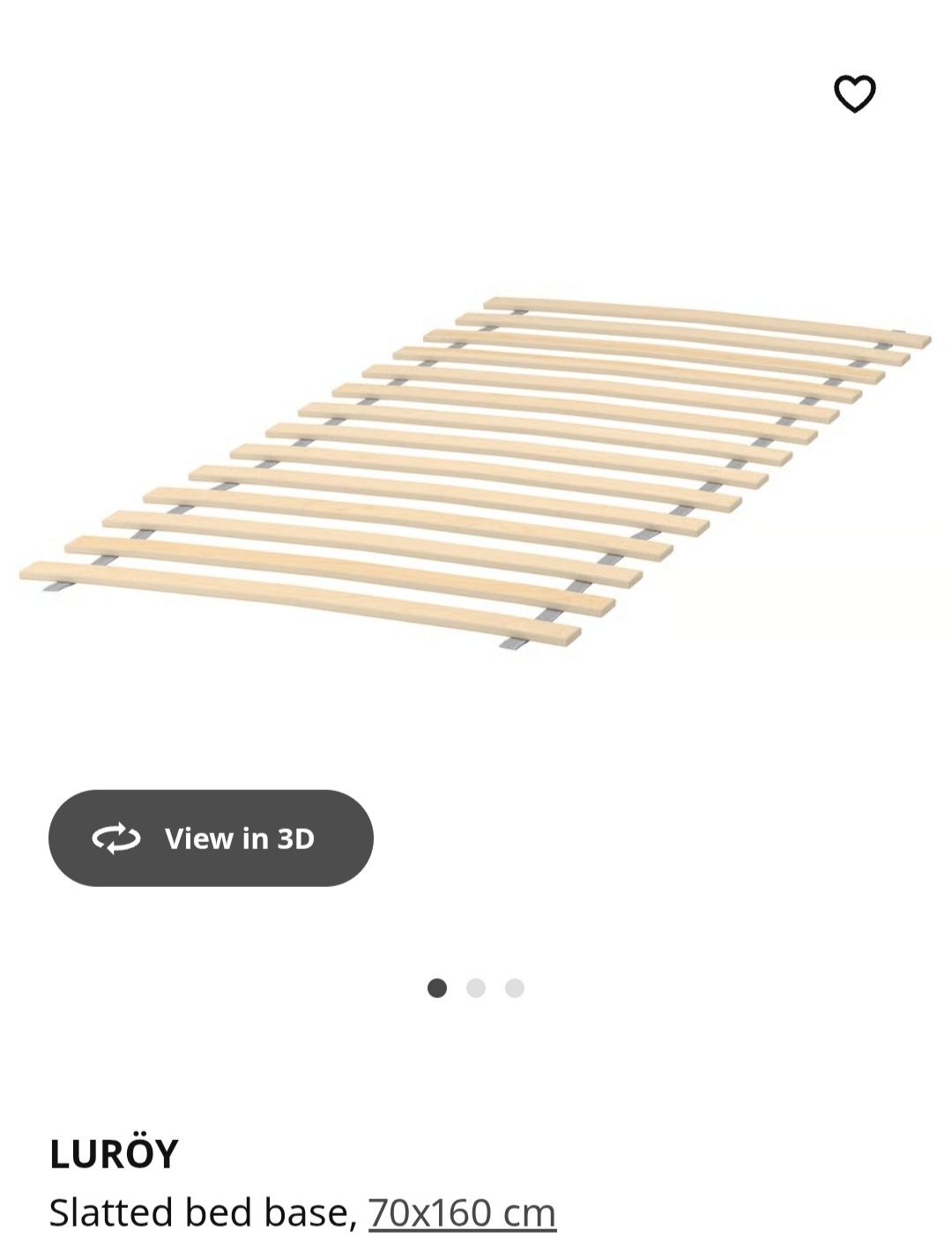 Cama júnior KRITTER com colchão e estrado de ripas.