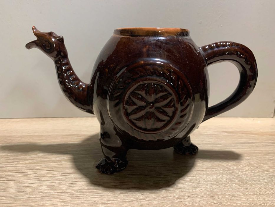 Грузинская керамика кружка чашка бокал Чайник дракон