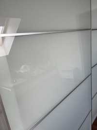 Drzwi przesuwne szafa pax aluminium szkło 201x200