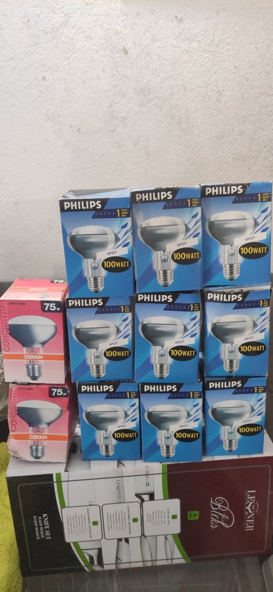 Продам лампочки Филипс 100w рефлекторная,прожектор галогенный 500w