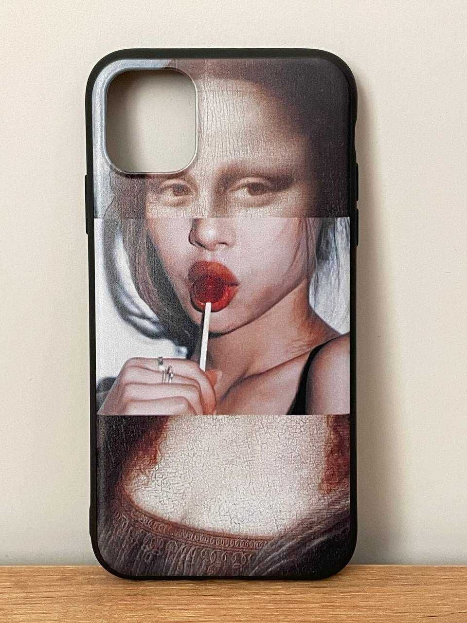 Etui na telefon iPhone XR, 11, 12, 13, nowy, statua David, Mona Lisa