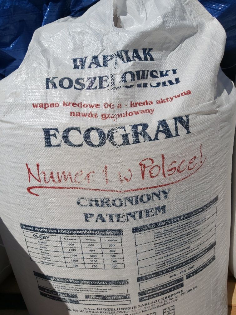 Wapno granulowane -Wapniak koszelowski Odmiana 06 a Cena za 1 t