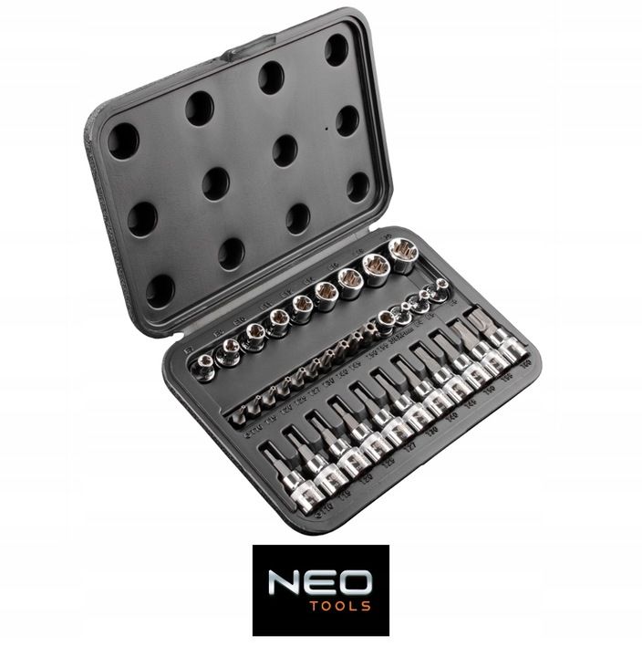Neo Zestaw Bitów I Nasadek Torx 3/8 34 Elem 08-711