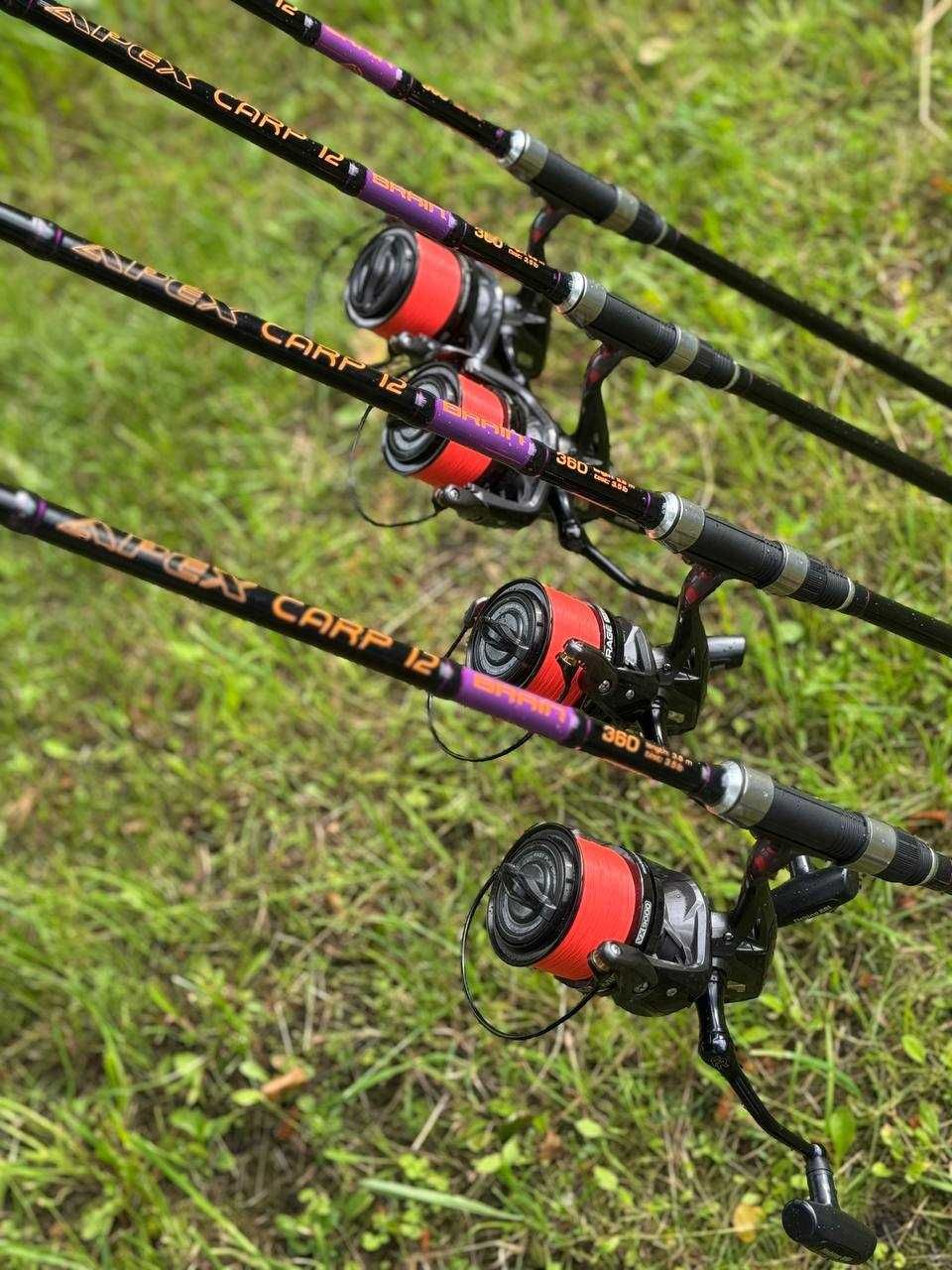 Карповый набор Brain Apex Carp 3.6м-3.9м 3.5lbs + Mirage 8000-9000