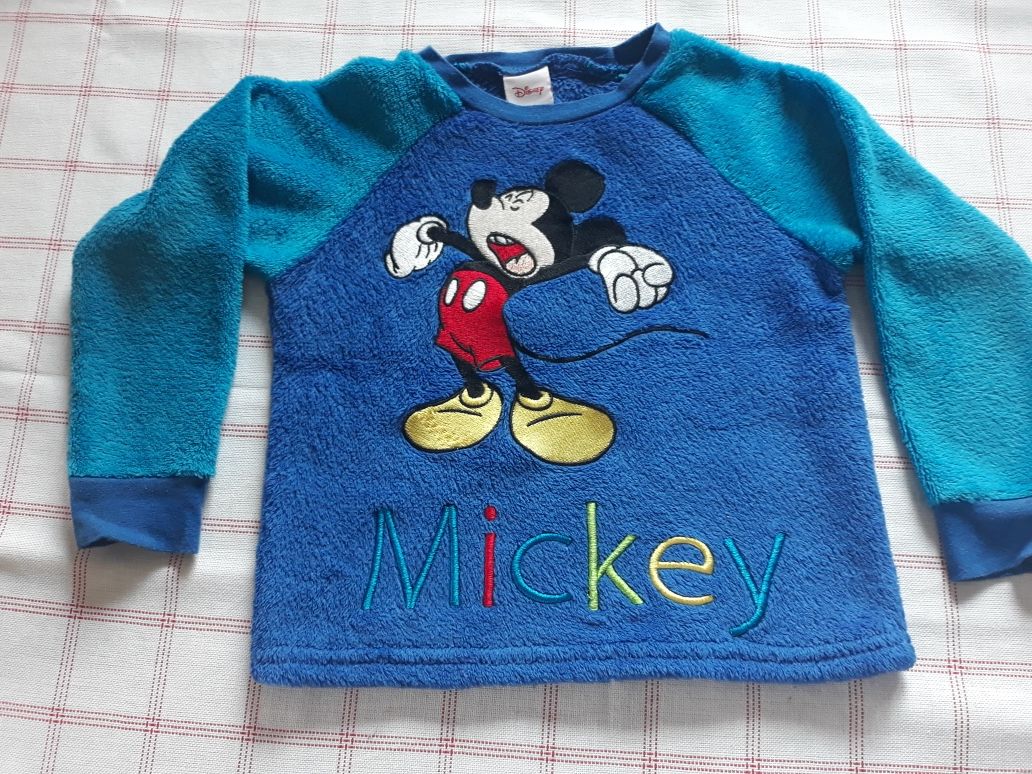 Bluzeczka bluza polarowa Myszka Mickey 92-98