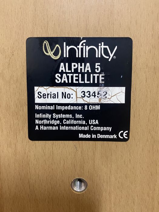 Акустика колонки Infinity Alpha 5 Satellite