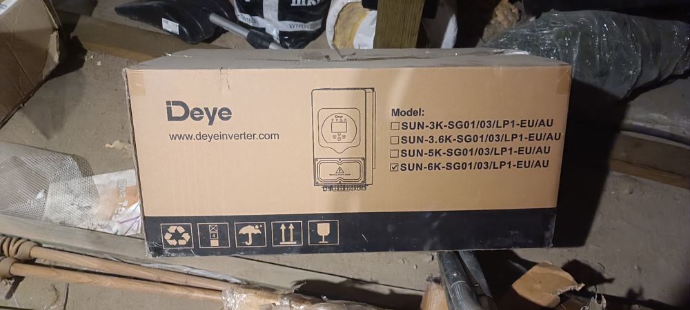 Гібридний інвертор Deye-SUN-6K-SG03LP1-EU WiFi, 6000 Вт
Гібридний інве