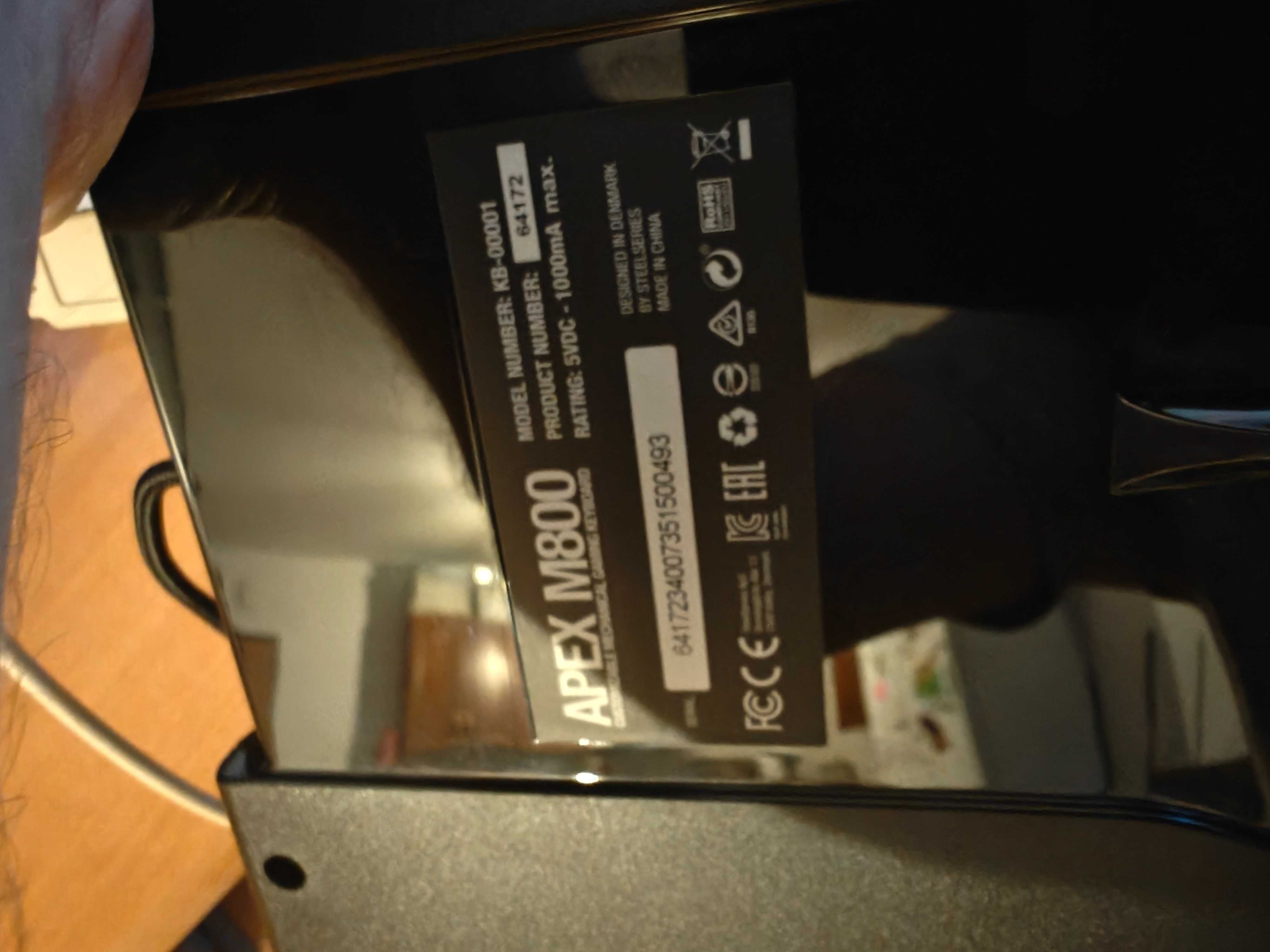 Apex m800 steelseries klawiatura mechaniczna RGB sprawna