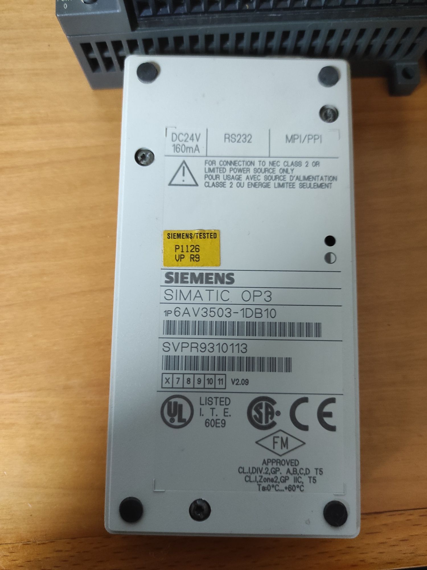 Siemens display simatic OP3 6AV3503-1DB10 
mais cabo 2,50m