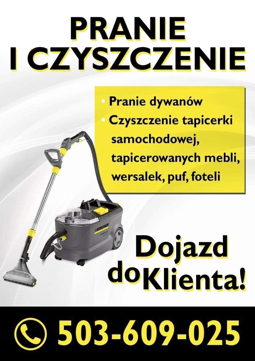 Pranie tapicerki meblowej dywanów wykładzin