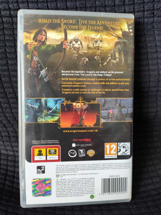 The Lord of the Rings – Aragon’s Quest jogo PSP