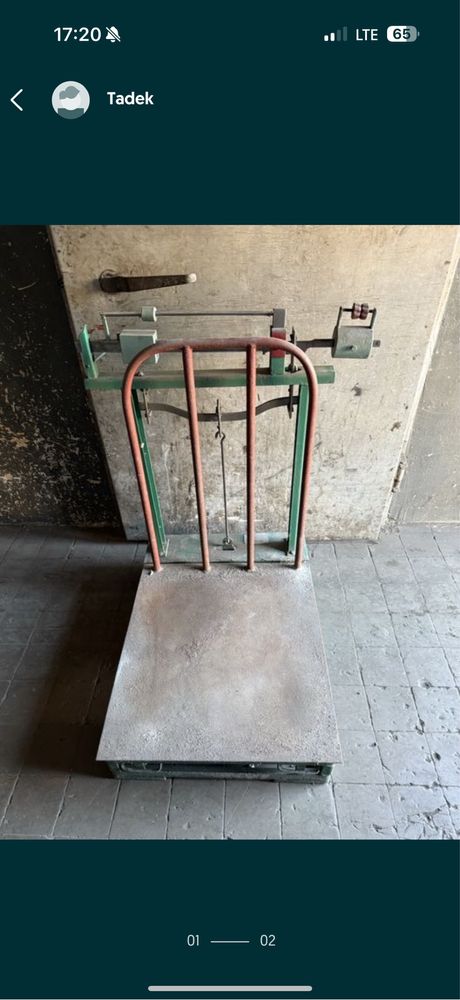 Waga metalowa inwentarzowa do 1000kg