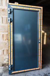 Drzwi aluminiowe, przeciwpożarowe, pełne 1120x2070