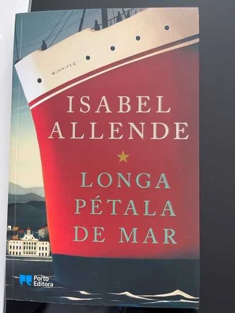Conhecido livro de Isabel Allende em estado novo.