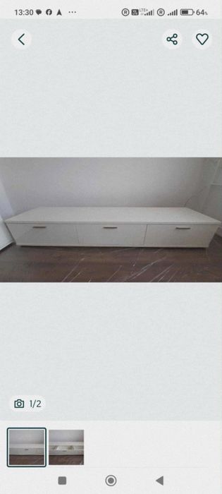 Szafka RTV biały połysk