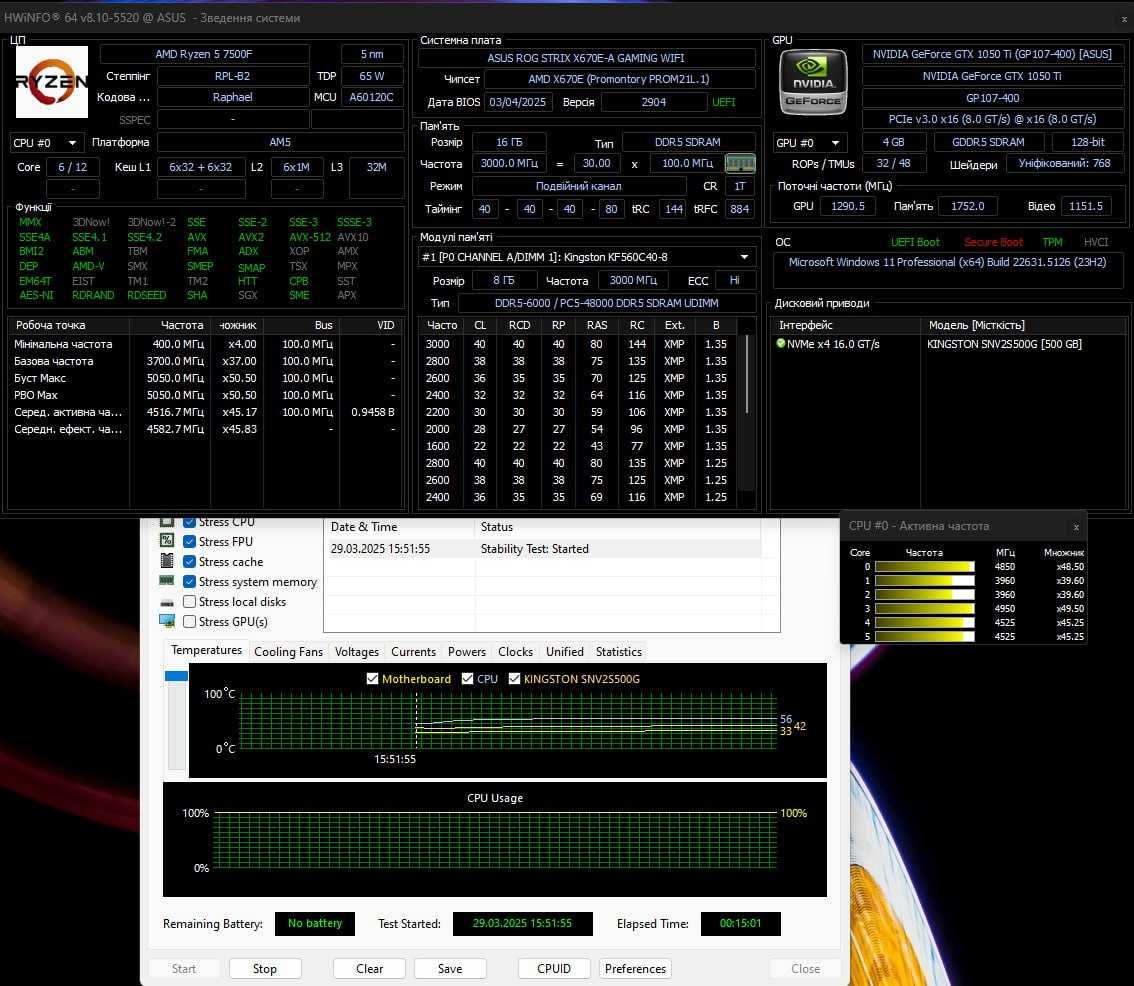 Asus ROG Strix X670E-A Gaming Wifi (AM5) 7000-8000-9000 Серія AMD