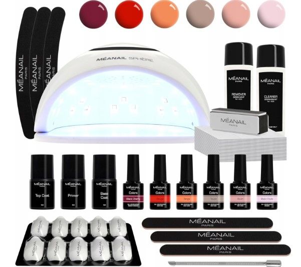 zestaw do manicure hybrydowego méanail