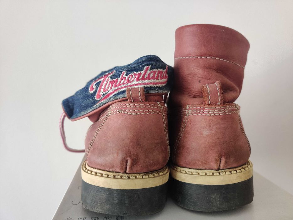 Buty Timberland trapery damskie 38 23cm różowe skóra naturalna