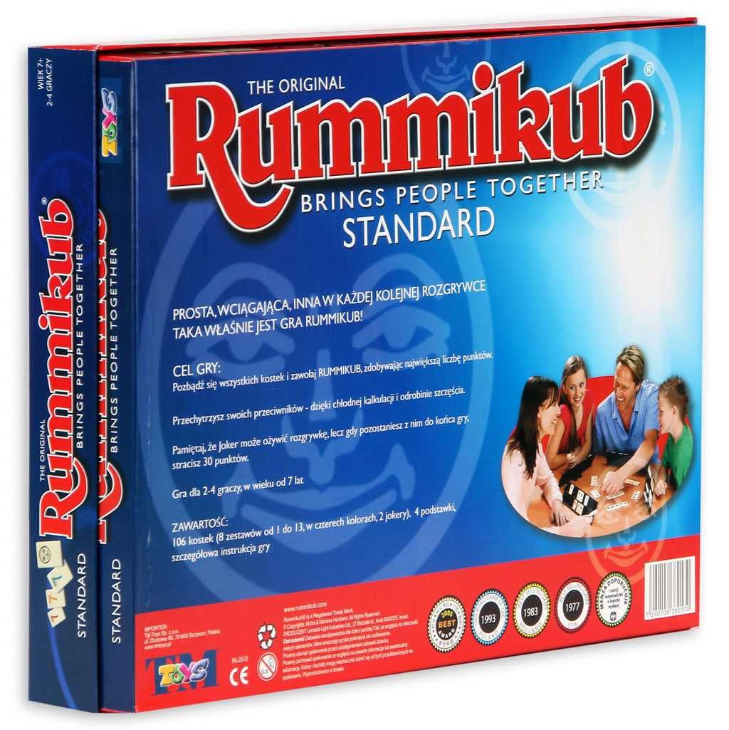 Игра Руммикуб Стандарт, Rummikub Standard, польская версия