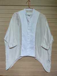 шелковая блуза рубашка из 100% шёлка tihga - xs/наш 38р есть нюанс