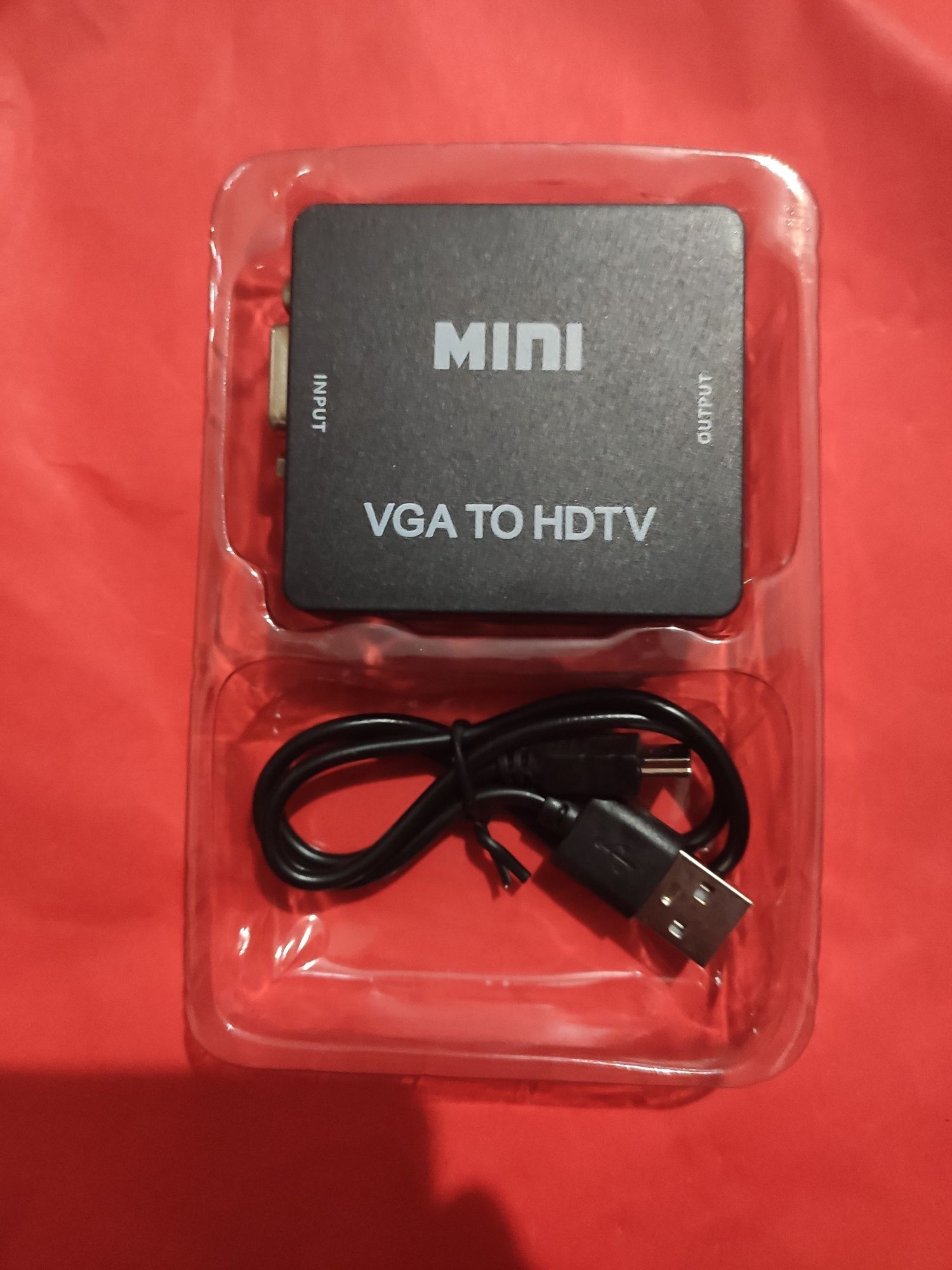 Конвертор hdmi to rca vga to hdmi  перехідник для монітору телевізора