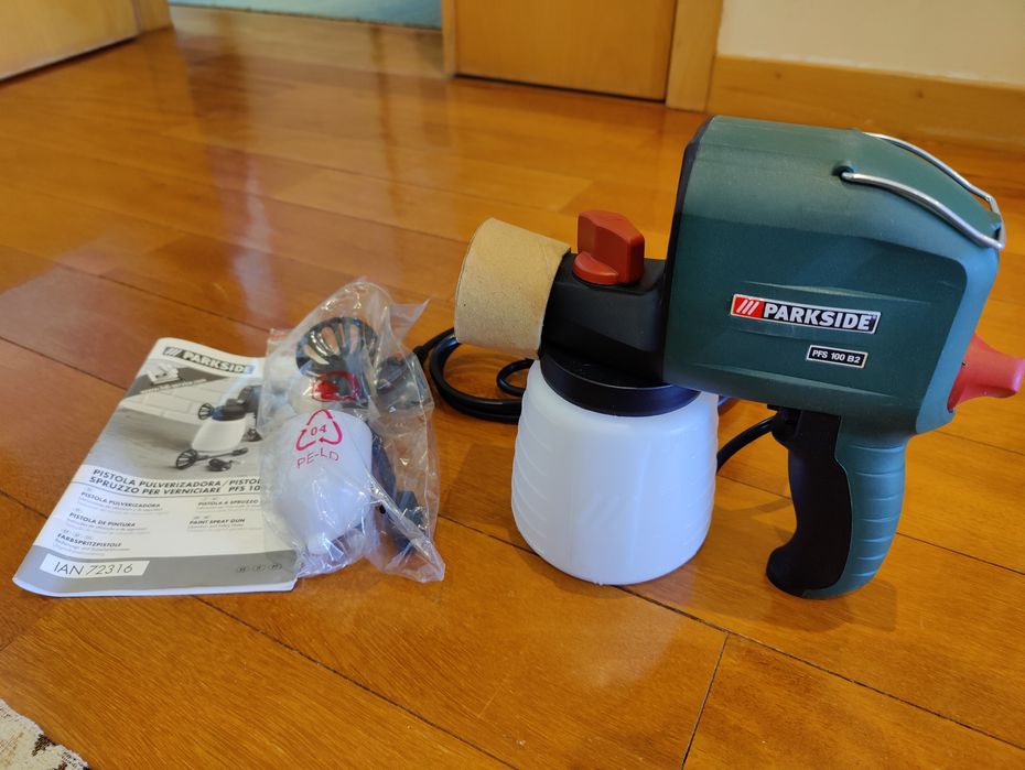 Parkside pistola elétrica de pintura (com cabo)