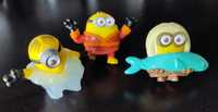 Trzy Figurki Minions.