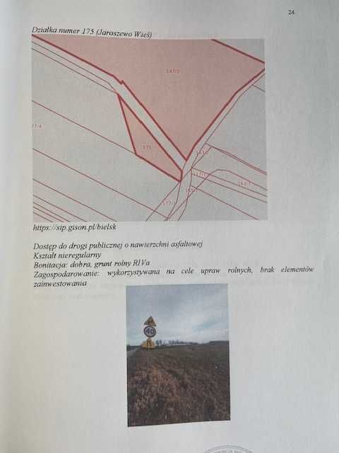 sprzedaż działek rolnych powiat płocki pow. 25 ha