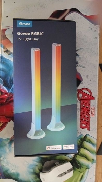 Govee RGBIC Barras de luz, 38 cm com pérolas duplas e WiFi